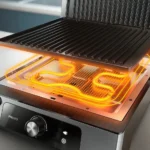 ⁦شواية كهرباء فيليبس 5000 Series، قوة 2200 وات، اسود - HD6301/90⁩ - الصورة ⁦4⁩