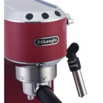 ⁦ماكينة تحضير القهوة الاسبريسو والكابتشينو ديلونجي ديديكا ستايل، 1450 وات، احمر - EC685R⁩ - الصورة ⁦7⁩