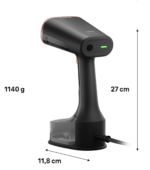 ⁦مكواة بخار محمولة براون QuickStyle 7، قوة 1600 وات، 250 مل، اسود - GS7077BK⁩ - الصورة ⁦4⁩
