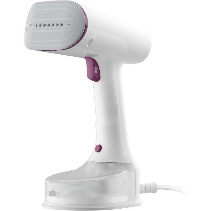xo1xntf_ndaacgcn6il6eozg_1 مكواة بخار محمولة براون QuickStyle 5 Portable Steam Iron، 1200 وات، 150 مل، ابيض - GS5011PU - الصورة 1