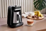 ⁦ماكينة تحضير القهوة التركية أرزوم اوكا Rich Pro، بقوة 700 وات، كروم واسود - OK0026K⁩ - الصورة ⁦2⁩